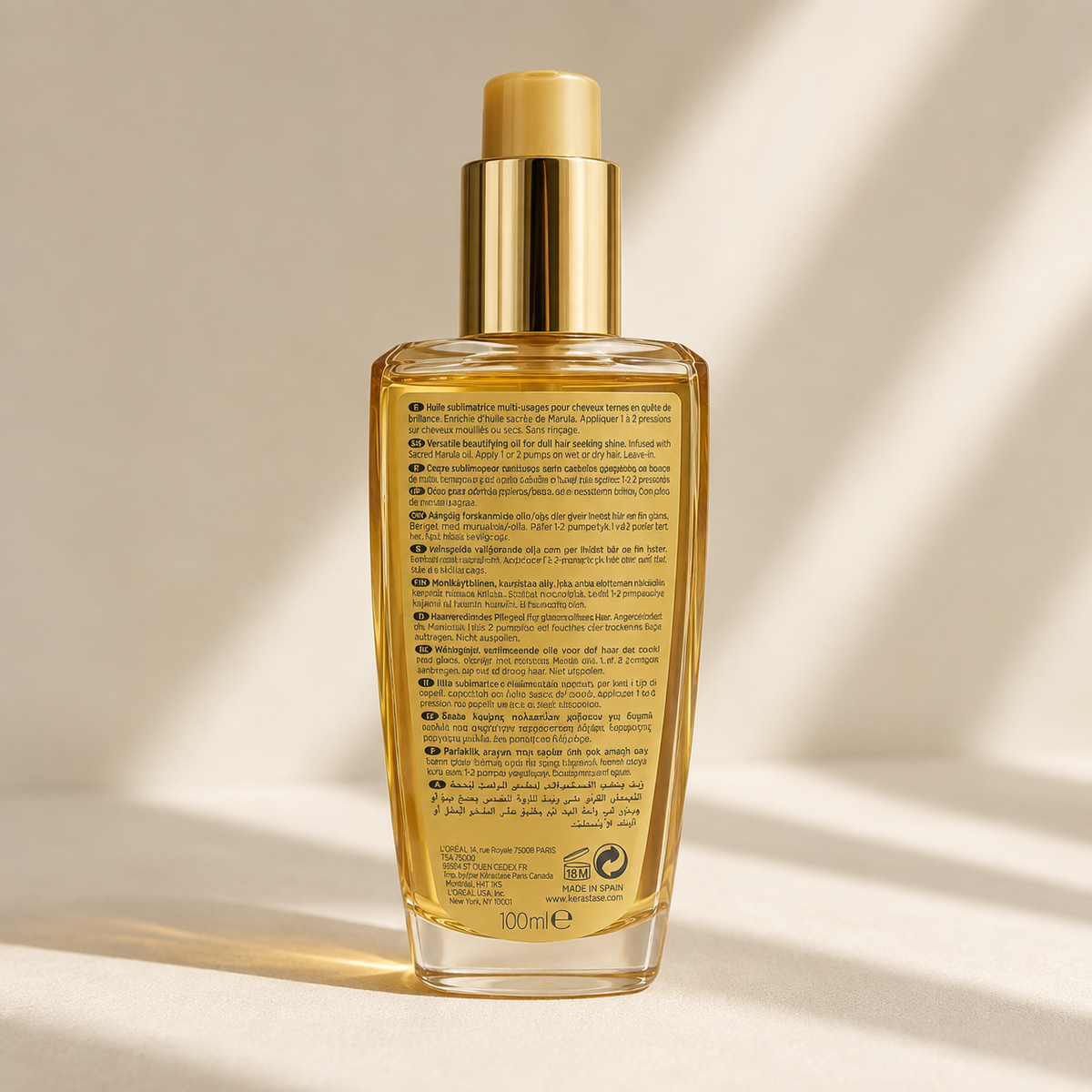 Kérastase Elixir Ultime L’Huile Originale Hair Oil – 100 ml (Previous Packaging)